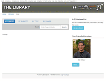 Tablet Screenshot of libguides.mcnallysmith.edu
